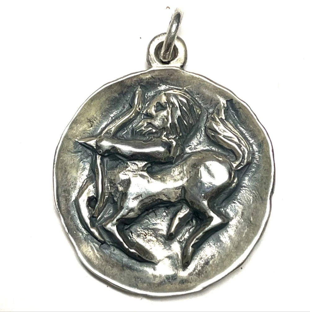 James Avery Silver Zodiac Pendant